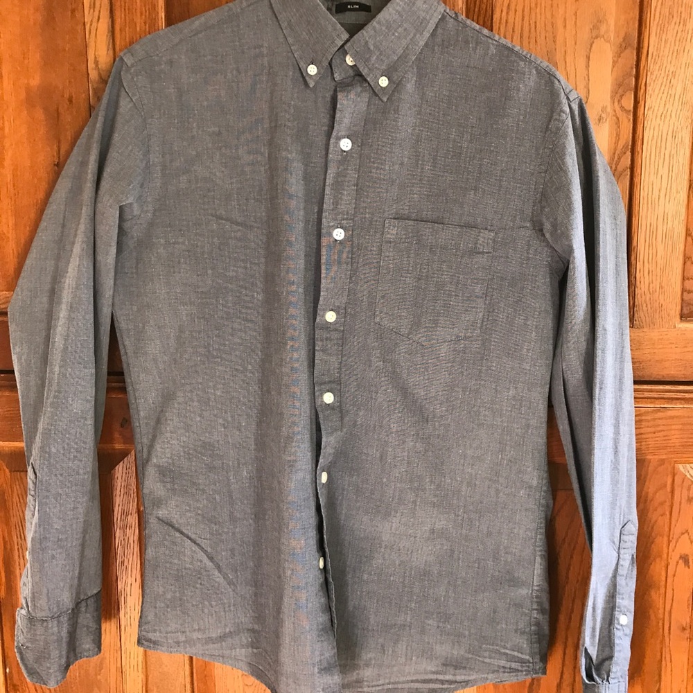 J Crew slim, Mens medium button down shirt.